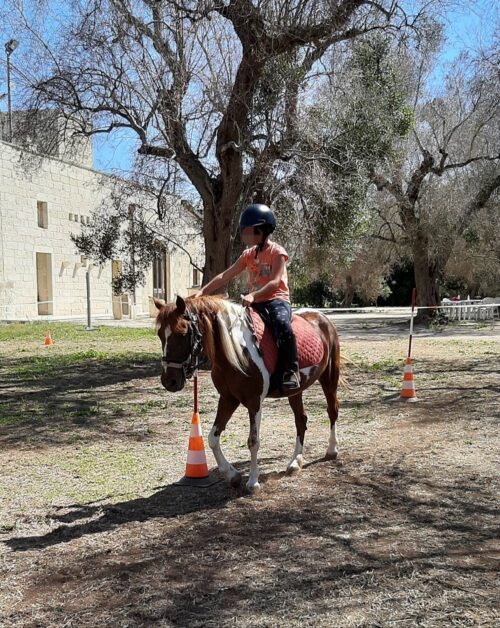 Baby escursione a cavallo nelle campagne salentine
