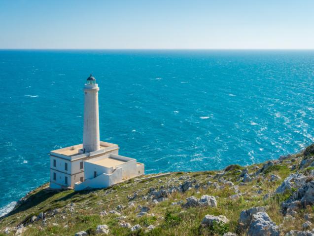 Punta Palascia, most easterly point of Italy, in the province of Lecce, Puglia.